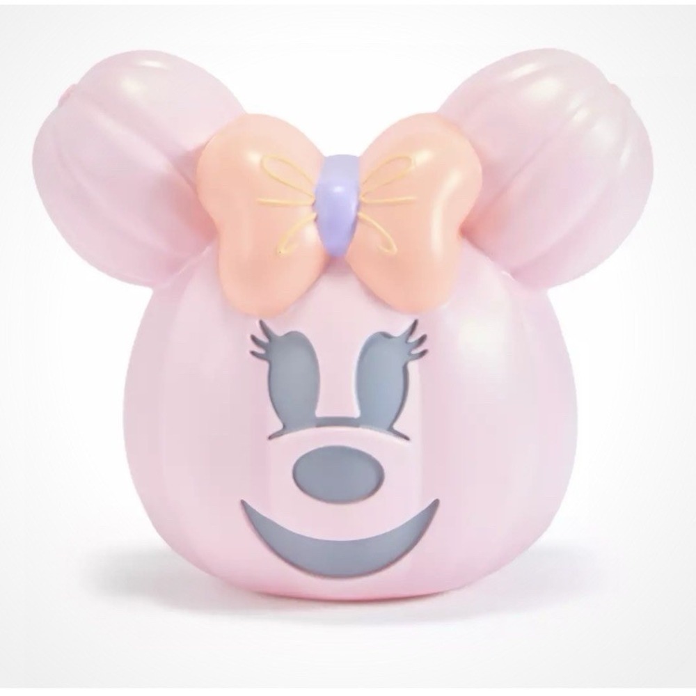 2026 Disney Parks Halloween Minnie Mouse Pink Jack-O'Lantern Pumpkin Light Up